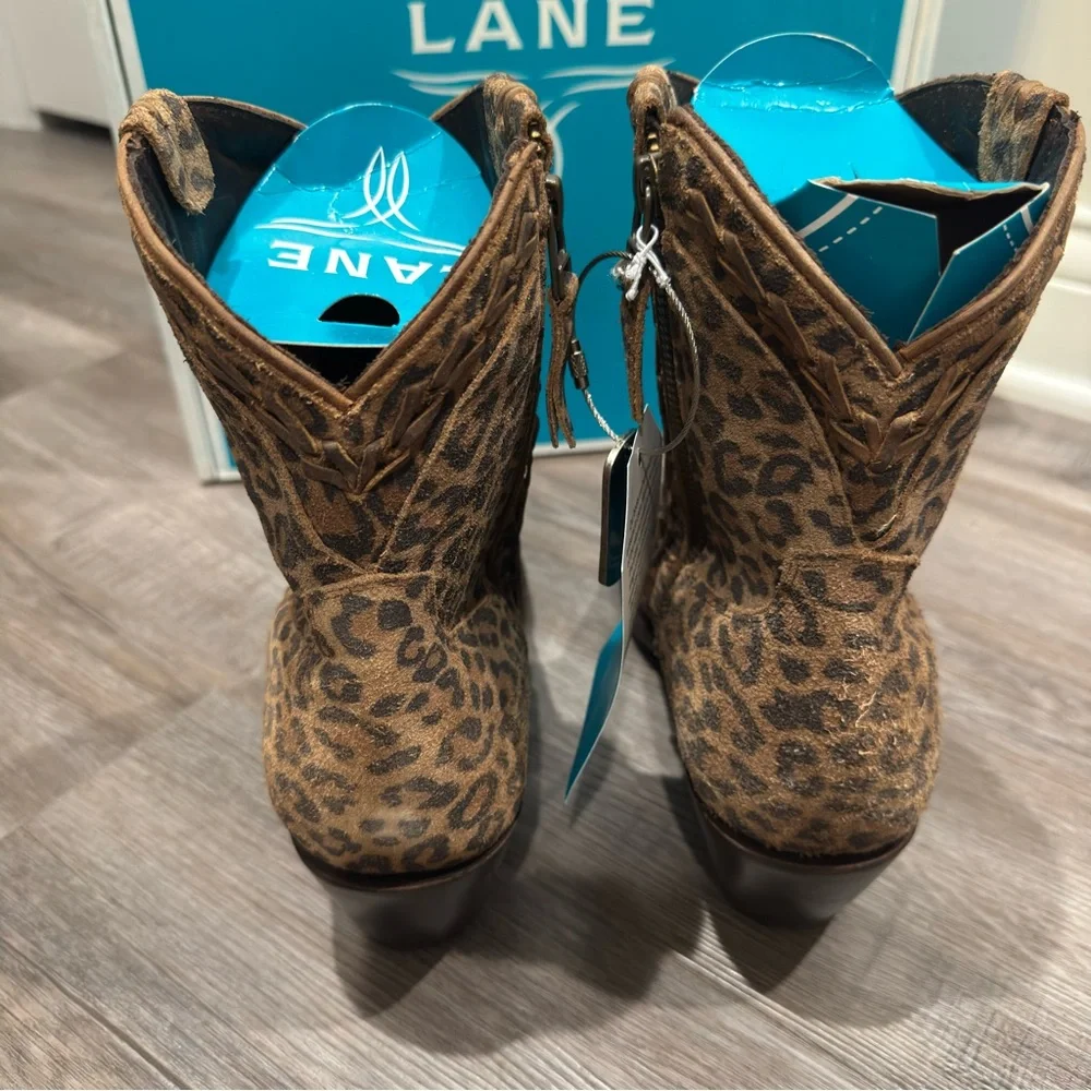Lane Everyday Emma Leopard Suede Bootie Boots